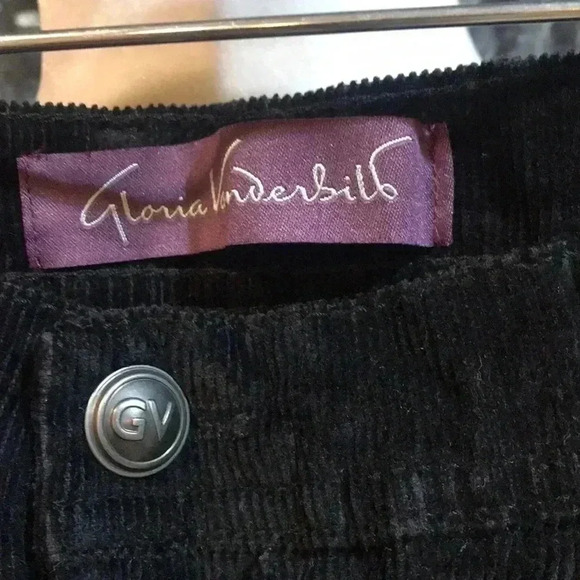 Gloria Vanderbilt Corduroy 5 Pocket Zip Front Jeans-Size 12 - Picture 6 of 8
